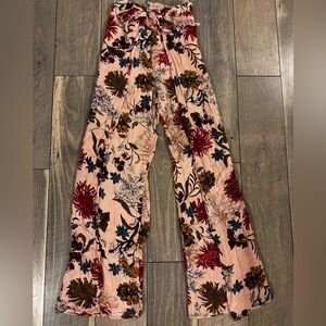 L Love Floral Wrap Pants – NWOT — Size M – Beachy Summer Slit Pants